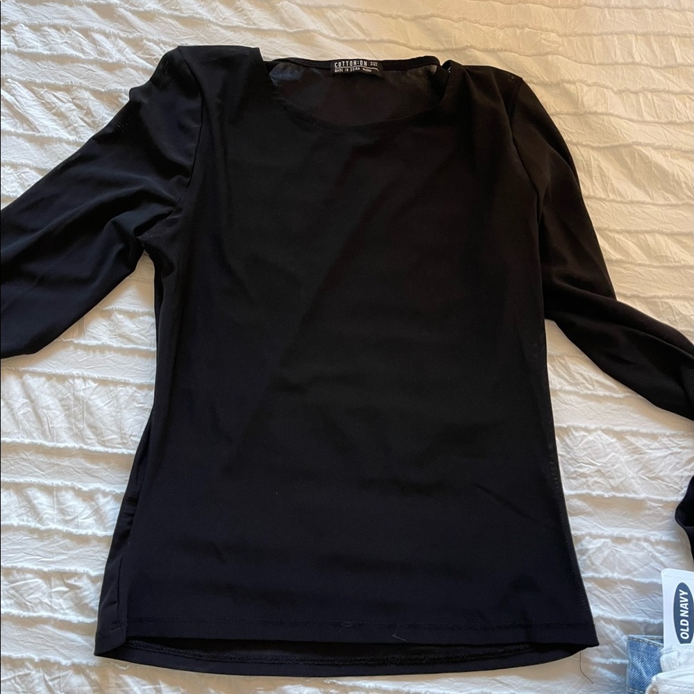 Sheer long sleeve